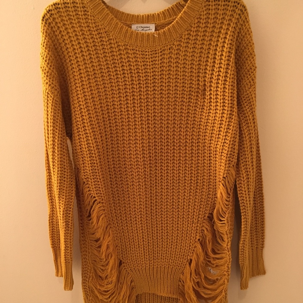 Mustard colored sweater. Worn once.